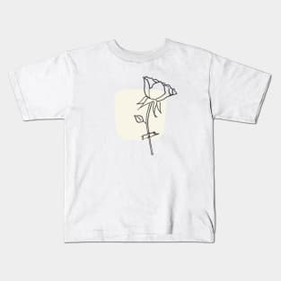 Neutral Rose Kids T-Shirt